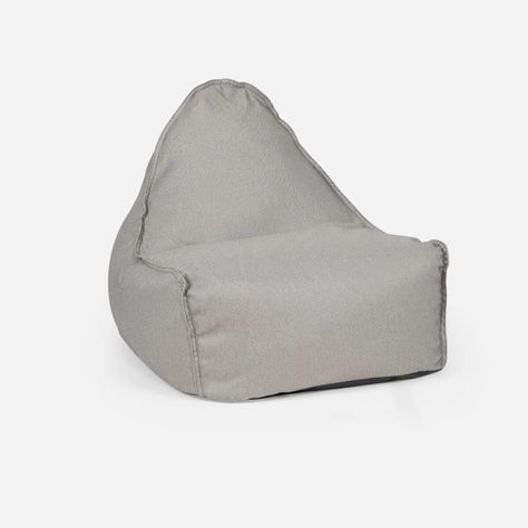 Asiento Tipo Pera de Terraza Barlovento Tela Gris-0