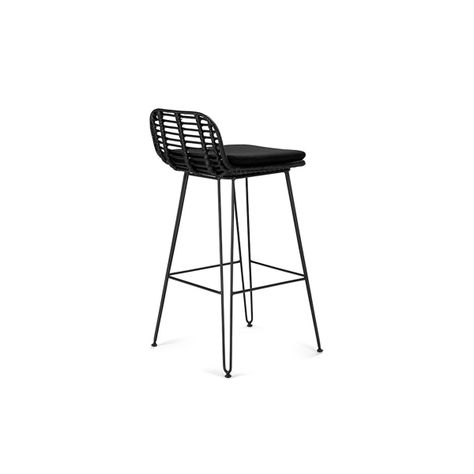 Taburete Rosen Zadar 50x57x97 cm Negro-3