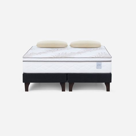 Cama Neo Plus 2 Plazas 150x200 cm + Almohadas Esencial-0
