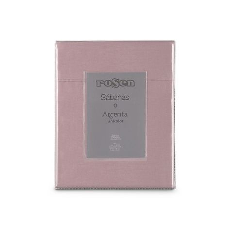 Sábana Rosen 200 Hilos Algodón Lisa Malva 1 Plaza-0