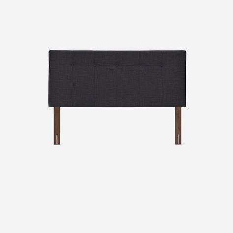 Cama Europea Neo Plus 2 Plazas + Respaldo New Bennet Grafito-1