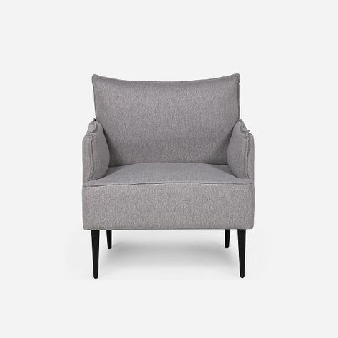 Poltrona Rosen Milton Tela Gris-1