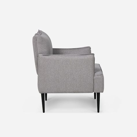 Poltrona Rosen Milton Tela Gris-2