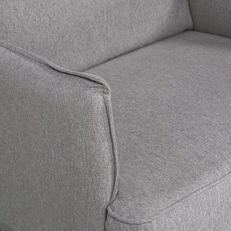 Poltrona Rosen Milton Tela Gris-3