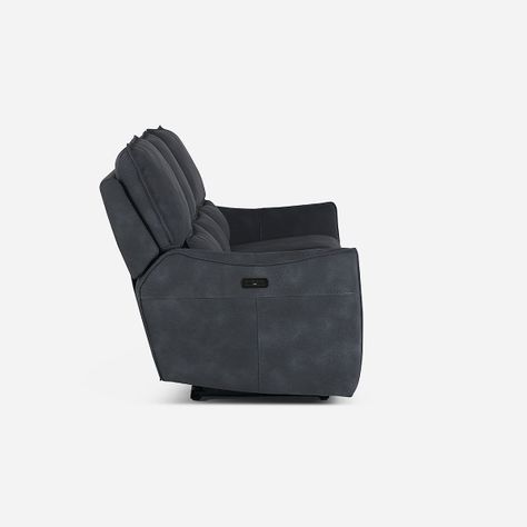 Sofá Reclinable Matt Eléctrico 3 Cuerpos Tela Grafito-4
