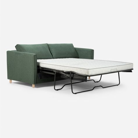 Sofa Cama Rosen Lido 3 Cuerpos Tela Verde-0
