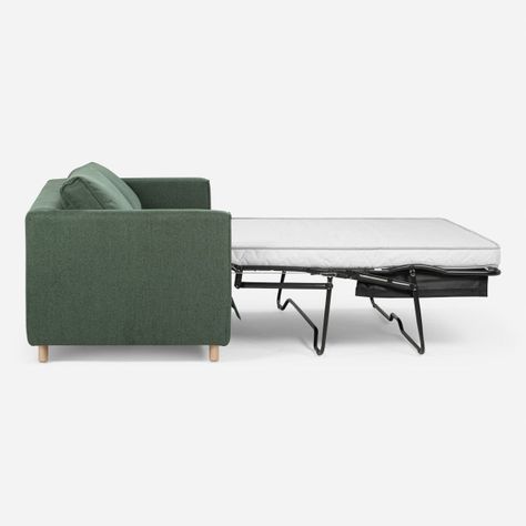 Sofa Cama Rosen Lido 3 Cuerpos Tela Verde-2