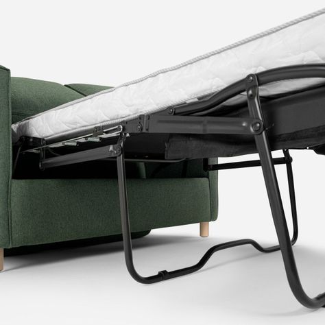 Sofa Cama Rosen Lido 3 Cuerpos Tela Verde-4