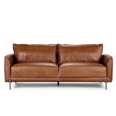 Sofá Rosen Westwood 3 Cuerpos Cuero Camel-0