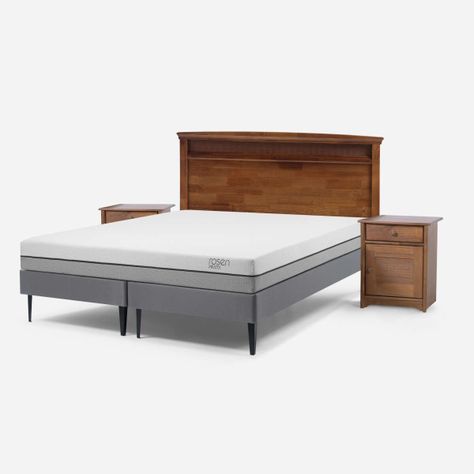 Cama Pratta 2 Plazas Base Dividida + Muebles Veneto-2