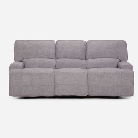 Rosen Sofá Reclinable 3 Cuerpos Eléctrico Jagger Gris-2
