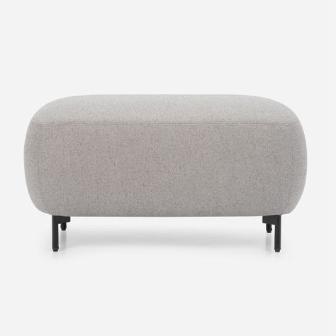 Pouf Grand Medium Tela Gris-0