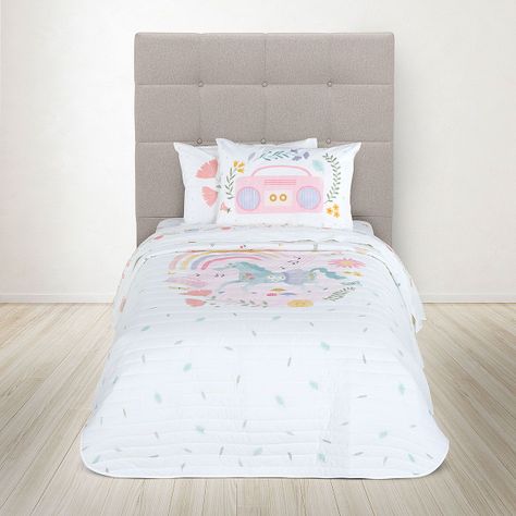 Cubrecama Rosen Kids Algodón Unicornio Folk 1,5 Plazas-2