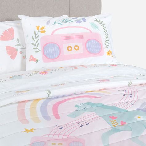 Cubrecama Rosen Kids Algodón Unicornio Folk 1,5 Plazas-6