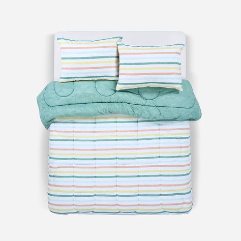 Plumón Reversible Soft Touch Anselmo Verde King-0