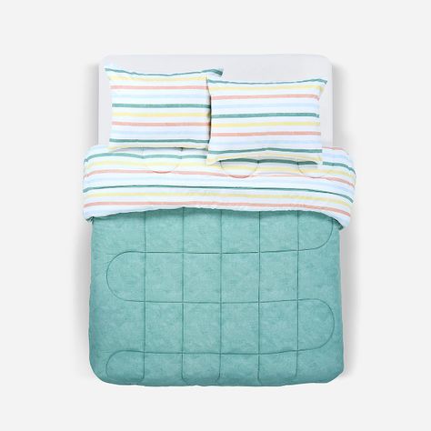 Plumón Reversible Soft Touch Anselmo Verde King-1