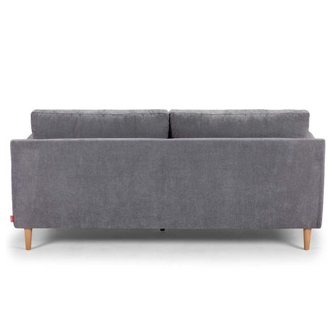 Sofá Rosen Wigmore 3 Cuerpos Tela Gris-4