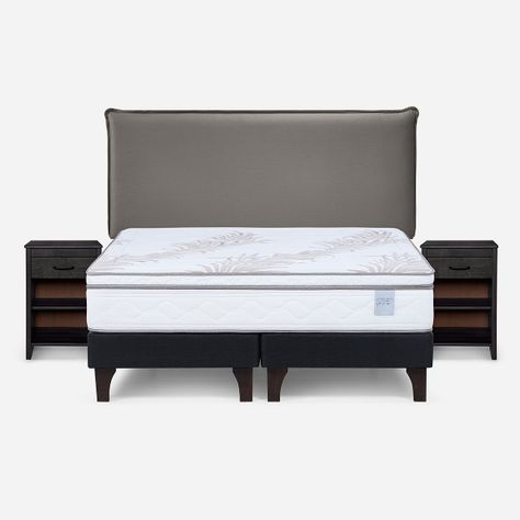 Cama Europea Neo Plus 2 Plazas + Muebles Maurice-0