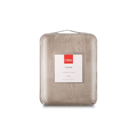 Frazada Rosen 280 gramos Gris Topo 2 Plazas-0