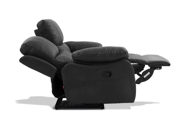 Sofá Reclinable Rosen Orson 2 Cuerpos Tela Manual Stone-4