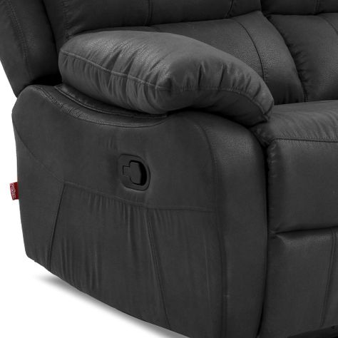 Sofá Reclinable Rosen Orson 2 Cuerpos Tela Manual Stone-5