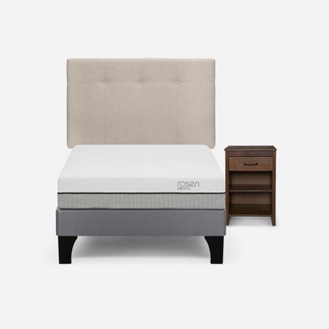 Cama Pratta 1 Plaza + Respaldo New Bennet y Velador Maurice-0