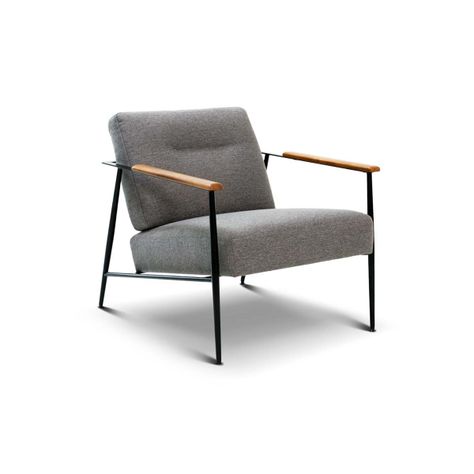 Poltrona Rosen Fossvelen Tela Gris-0