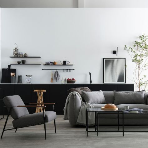 Poltrona Rosen Fossvelen Tela Gris-1