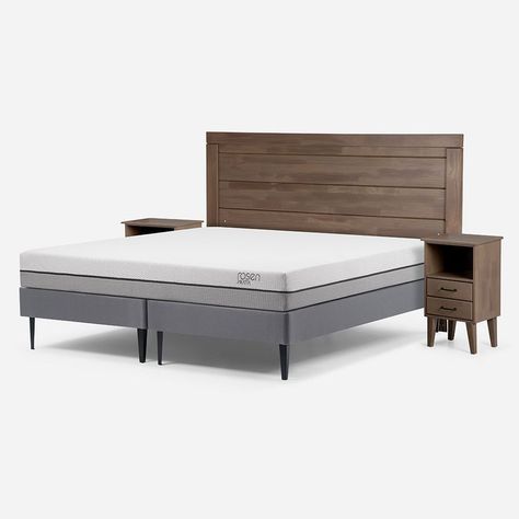 Cama Europea Pratta 2 Plazas Pata Acero BD + Muebles Sicilia-2