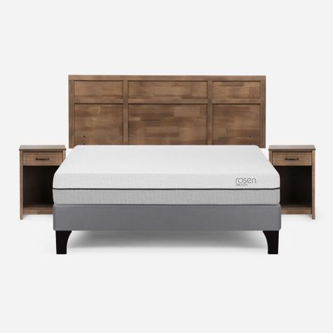 Cama Pratta 2 Plazas Pata Madera BN + Muebles Robin Tostado-0