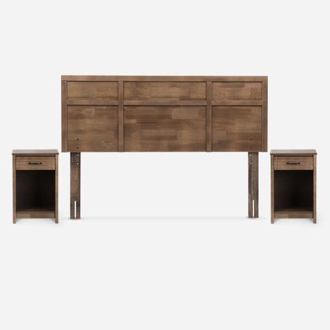 Cama Pratta 2 Plazas Pata Madera BN + Muebles Robin Tostado-2