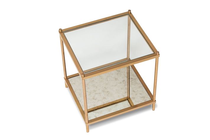Mesa Lateral Rosen Tribeca 50 x 45 cm Dorado-1