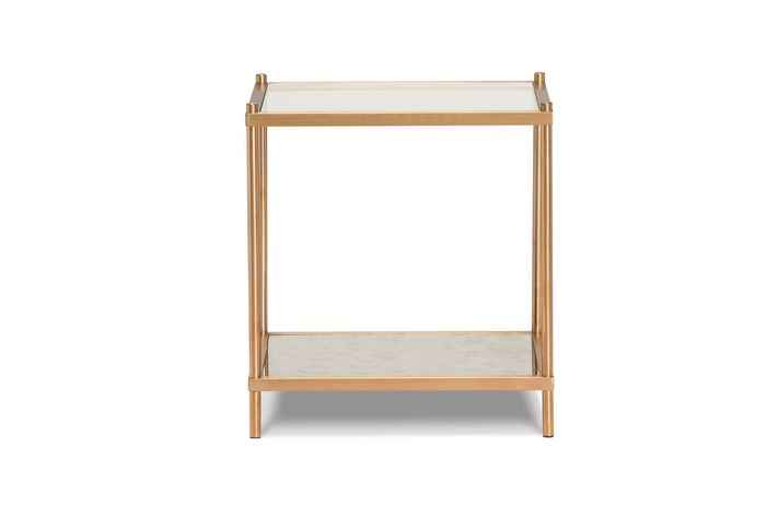Mesa Lateral Rosen Tribeca 50 x 45 cm Dorado-2