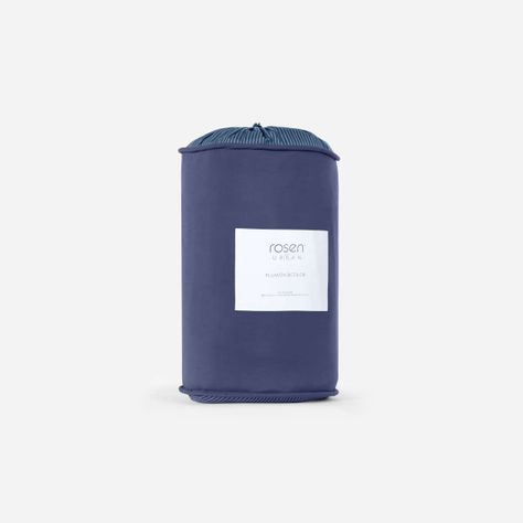 Plumón Bicolor Lines Reversible Denim 1,5 Plazas-5