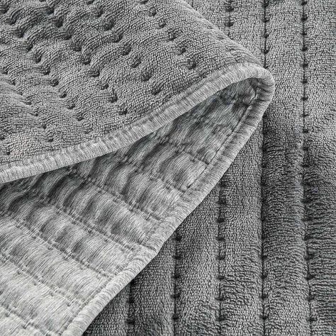Cubrecama Flannel Supersoft Gris 1,5 Plazas-2