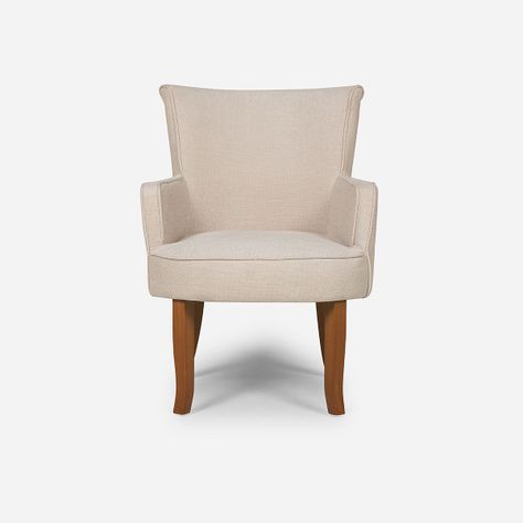 Set 2 Poltronas Rosen Emily Tela Crudo-2