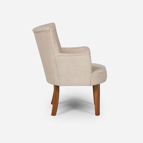 Set 2 Poltronas Rosen Emily Tela Crudo-3
