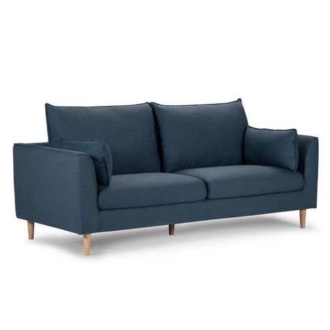 Sofá Rosen Cavour 3 Cuerpos Tela Denim-3
