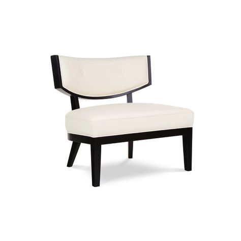 Poltrona Rosen A-550 Madera Cuero Blanco-0