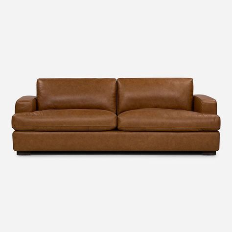 Sofá Rosen Taranna 3,5 Cuerpos Cuero Camel-1