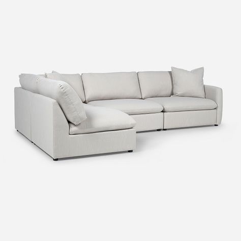 Sofá Seccional Rosen Zagreb Izquierdo Tela Beige-1