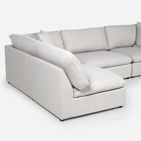 Sofá Seccional Rosen Zagreb Izquierdo Tela Beige-4