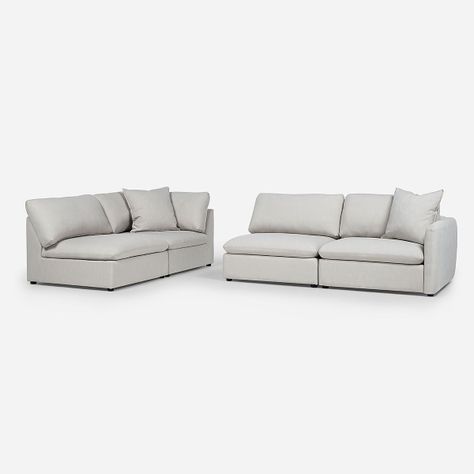 Sofá Seccional Rosen Zagreb Izquierdo Tela Beige-5