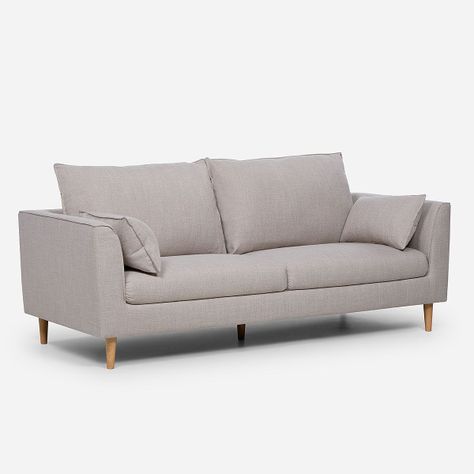 Sofá Rosen Cavour 3 Cuerpos Tela Beige-0