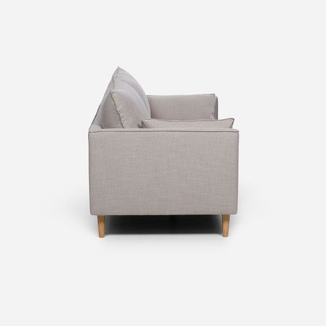 Sofá Rosen Cavour 3 Cuerpos Tela Beige-2