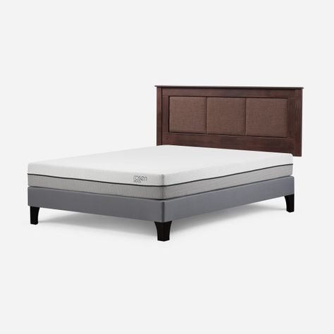 Cama Europea Pratta 2 Plazas Pata Madera BN +Respaldo Rachel-2