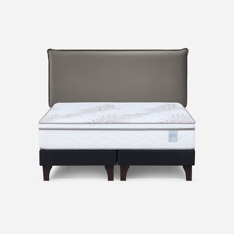 Cama Europea Neo Plus 2 Plazas 150x200 cm + Respaldo Maurice-0