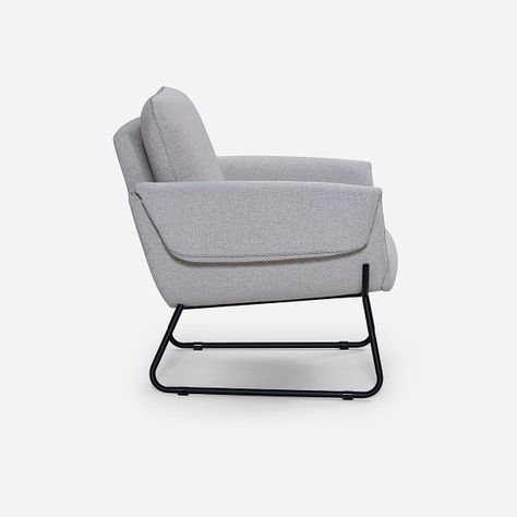Poltrona Rosen Ross Tela Gris-2