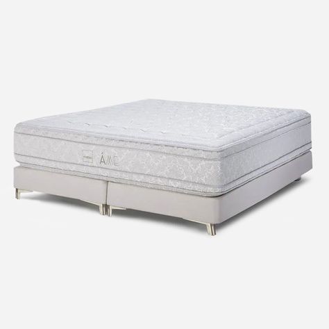 Box Spring Rosen Ame Gray II King 180 x 200 cm-0