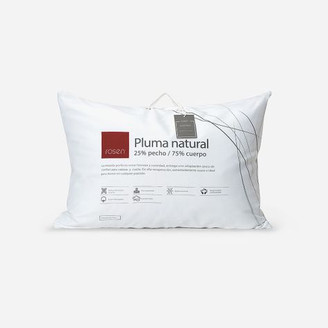 Almohada Rosen Pluma Natural 25% S/Fuelle 50x70 cm Americana-0